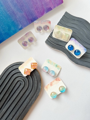 ☆ハンドメイド☆ ミニチュア ファーバッグ ライトブルー 差し